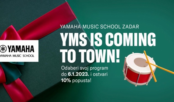 "Yamaha Music School is coming to town"!